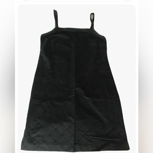 Vintage J Crew Black Eyelet A Line Dress Size 4